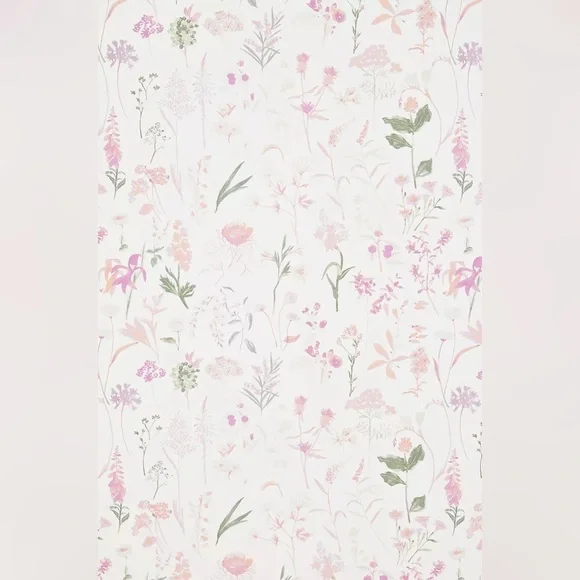 Anthropologie Layne Wallpaper Light Pink Floral Wallpaper York Wallcoverings NWT - Picture 3 of 5